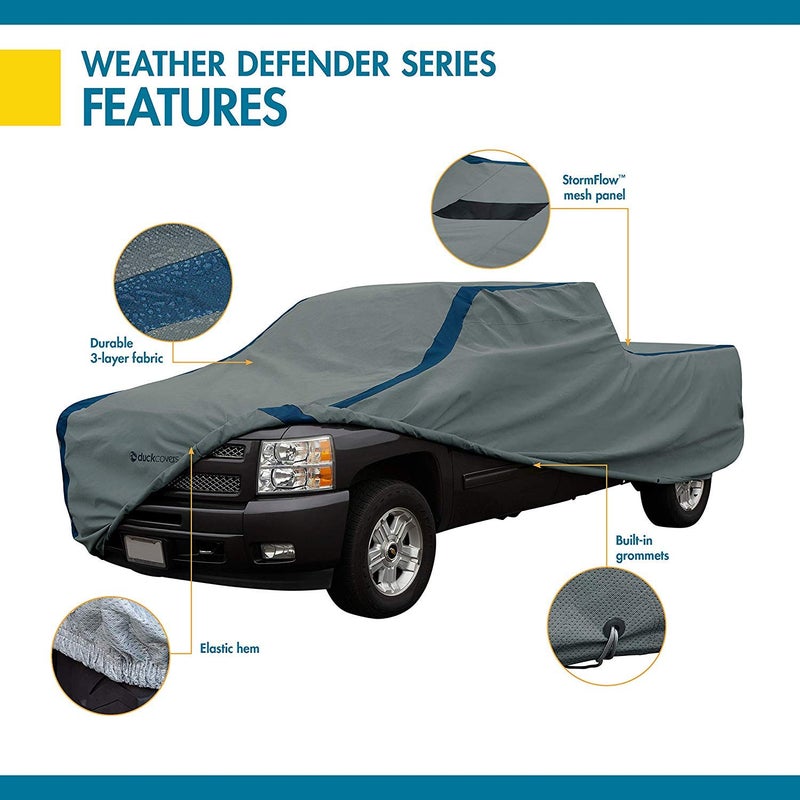 Duck Covers DUCKCOVERS Weather Defender Truck Cover with StormFlow, Standard Cabs up to 16'3"L - Image 2